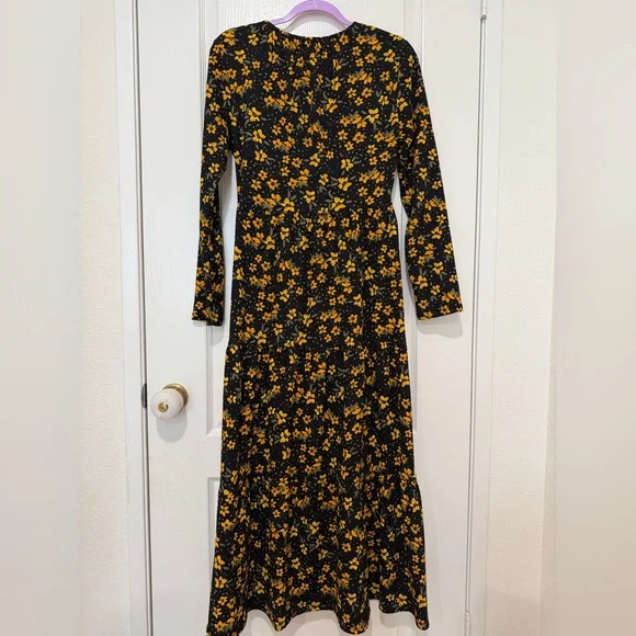 Free People Tiers of Joy Prairie Maxi Dress Floral Boho Cottagecore Medium - Picture 8 of 10